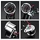 POFET Universeller elektronischer Drehzahlmesser für Motorräder,DC 12V Universal Motorrad LED Hintergrundbeleuchtung Tachometer - Silber