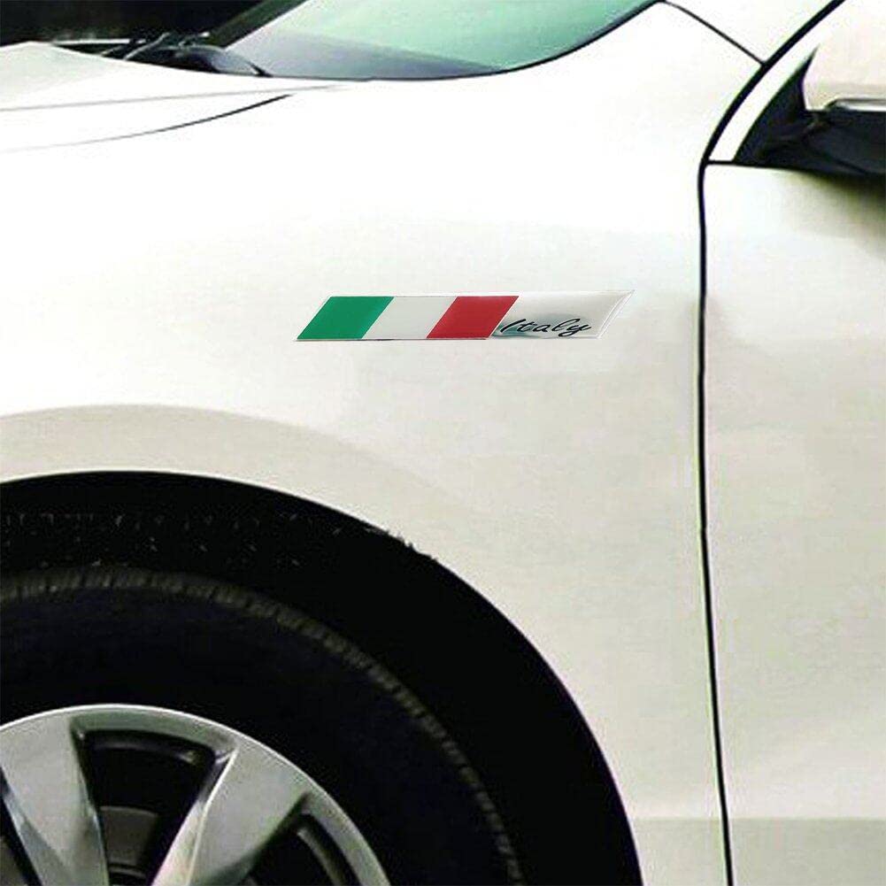 Sticker met Italiaanse vlag voor auto, 3D-sticker