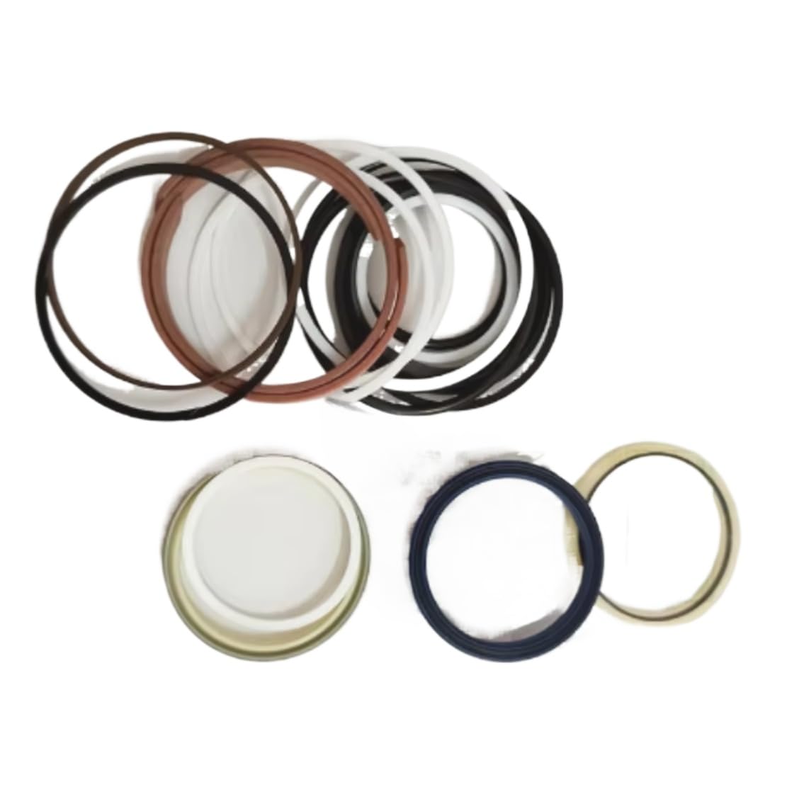 TALUADA Hydraulic Cylinder Repair Kit Compatible with Komatsu PC120-6 PC220-6 PC200-5 Bucket Cylinder Seal Kit 707-99-46600 Bucket Oil Seal Kit Machinery Parts (PC220-6)