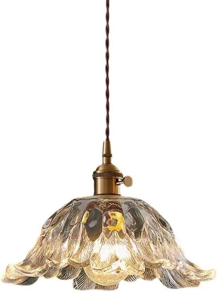 Lámpara retro japonesa de cristal para iluminar barras de bar y mesitas de noche
