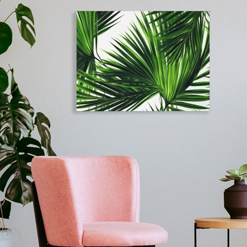 Toile murale palmier pour chambre à coucher zen - 4