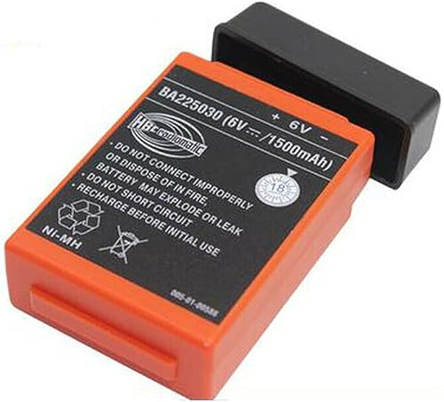Miniatura 2 de BALOLO Ba225030 - Batería Ni-Mh de 6 V, 1500 mAh, para camión bomba HBC, batería de control remoto