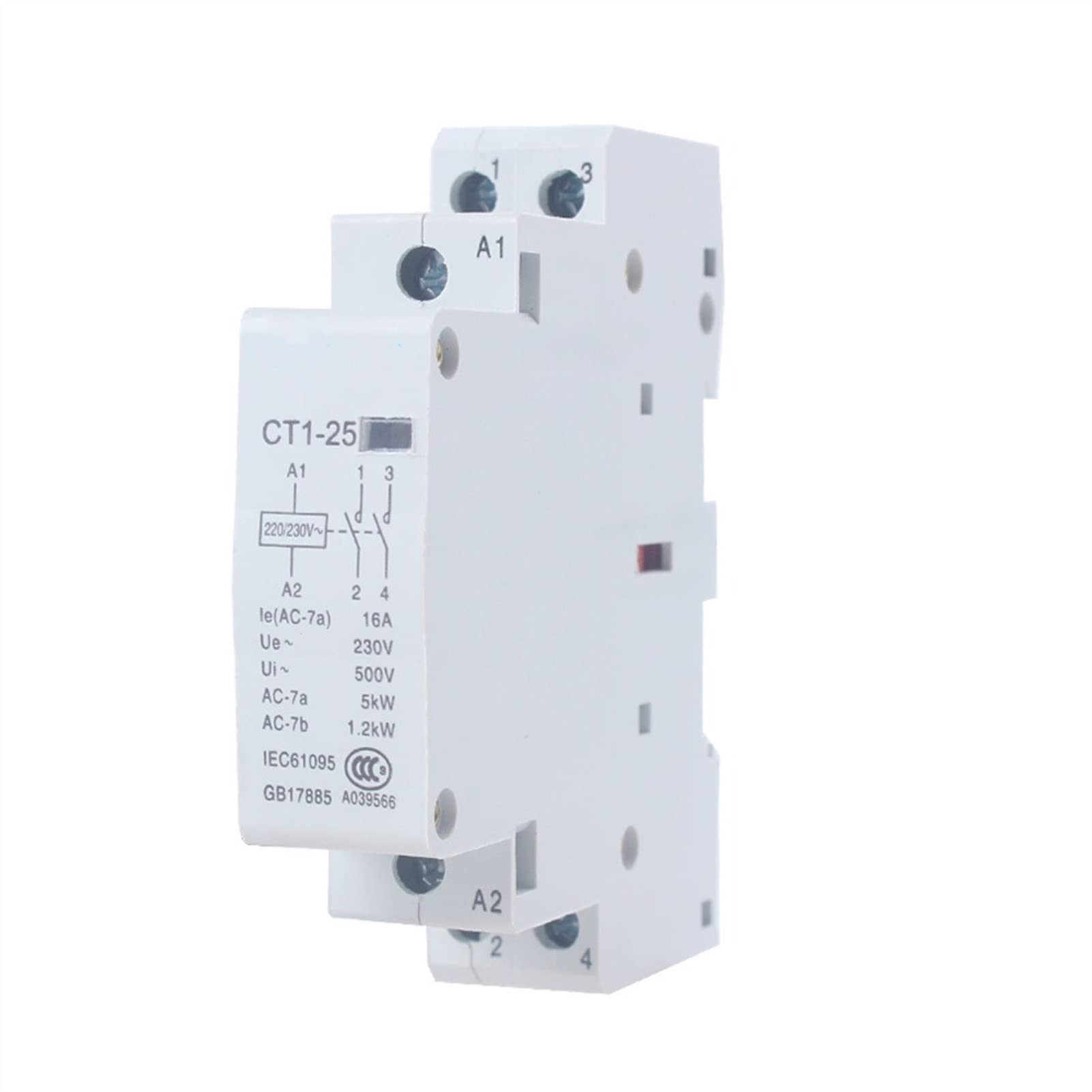 Contacteur modulaire AC 16A silencieux pour automatisme de chauffage