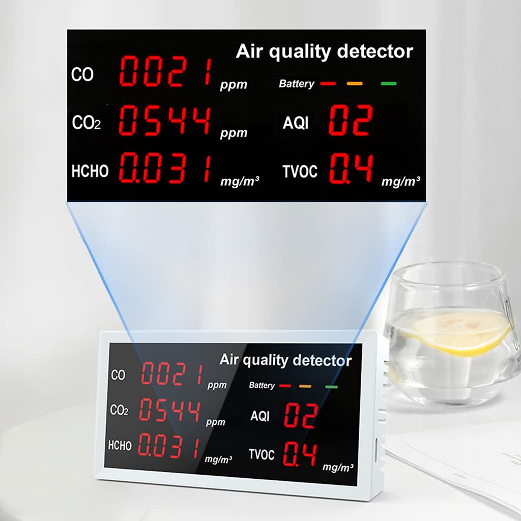 Air Quality Monitor CO2 HCHO TVOC Multifunctional Gas Detector Meter Durable