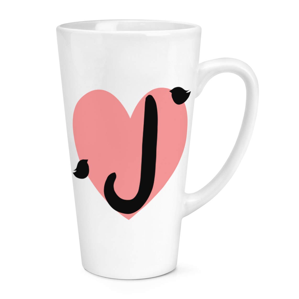 J Heart Alphabet 17oz Large Latte Mug Cup