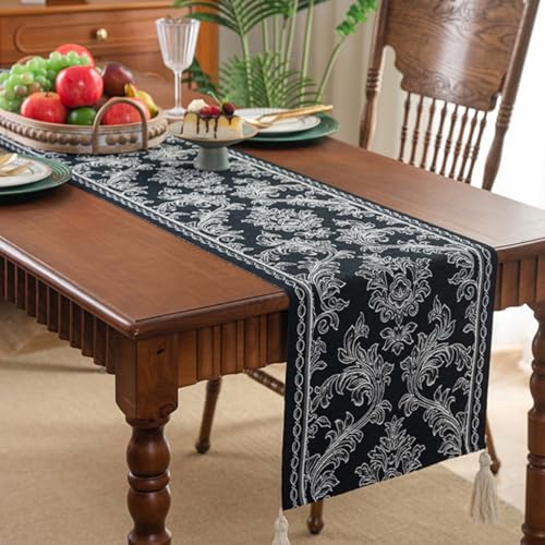 RCYONGQ Camino de Mesa Mesa Rustico Decoracion para Mesa de Comedor, Mesa de Centro, Restaurante(D,35 * 200cm)