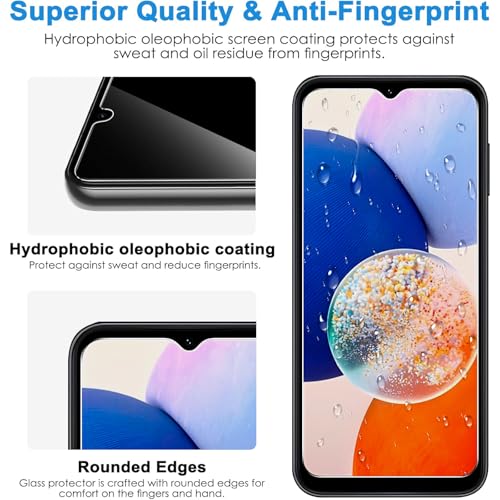 LYWHL for Samsung Galaxy A14 5G Tempered Glass Screen Protector, HD Clear - image 3