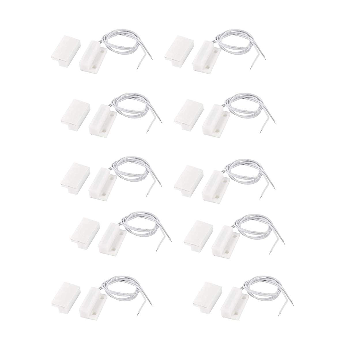 Robocraze MC-38 Wired Magnetic House Security Alarm Sensor for Door and Windows | Home Alarm System with Screws (Pack of 10) (B08F1V37CC) Amazon Price History, Amazon Price Tracker
