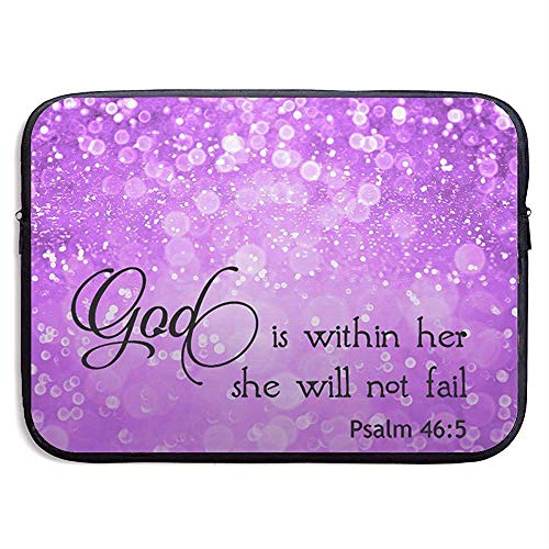 Preisvergleich Produktbild Purple Sparkles Glitter Laptoptasche Tasche mit tragbarem Reißverschluss Laptoptasche Tablet-Tasche, 13 Zoll