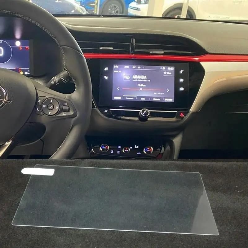 Protecteur d'écran en verre trempé pour Opel Corsa F GS Line 2020-2021