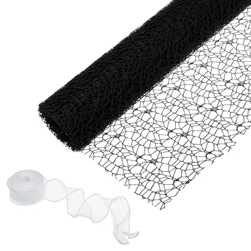 Fil filet creux emballage fleur PATIKIL noir design premium ajouré pour bouquet