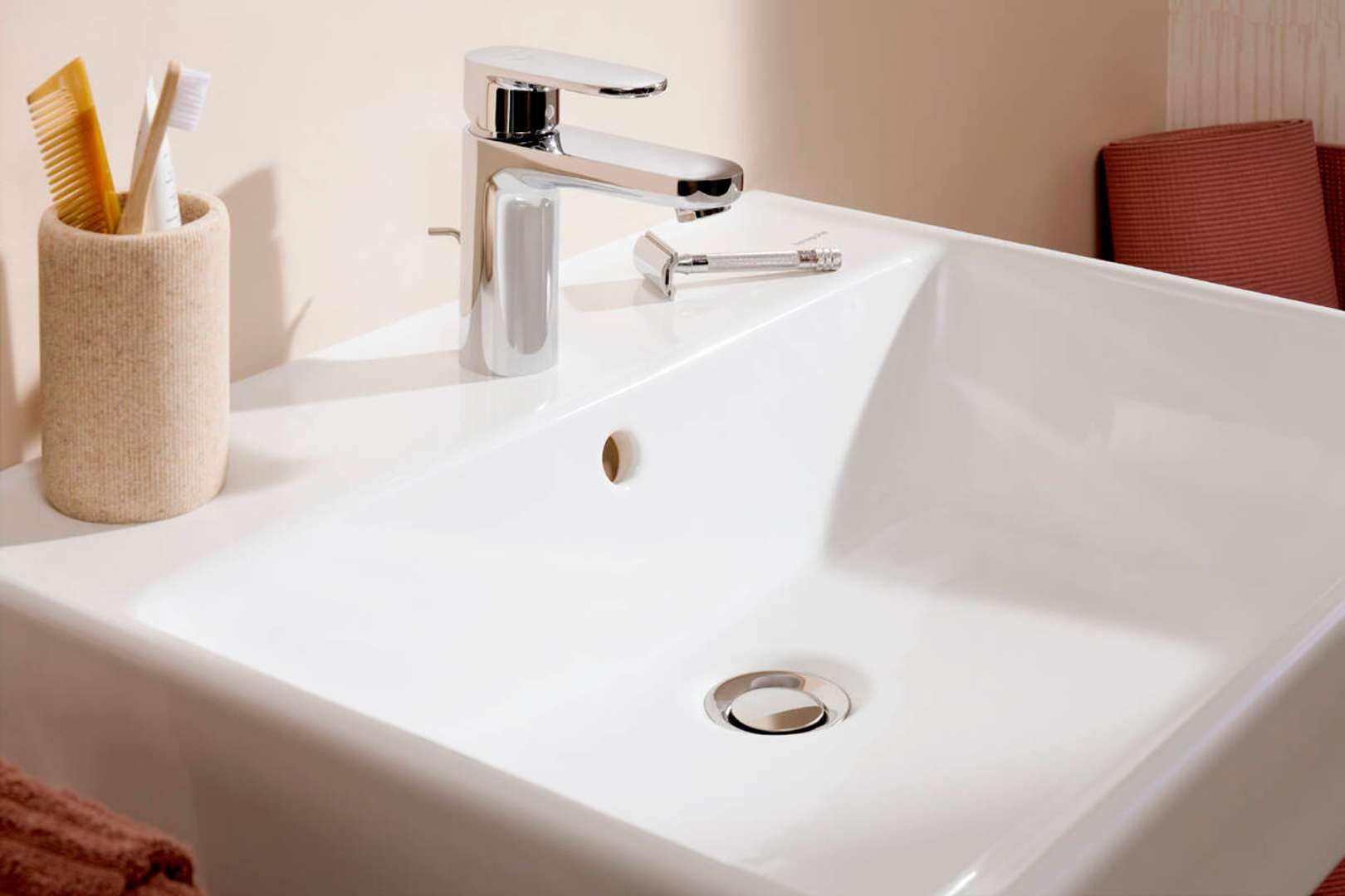 hansgrohe Waschtisch Xanuia Q 600x480mm, mit Hahnloch/Überlauf, weiß