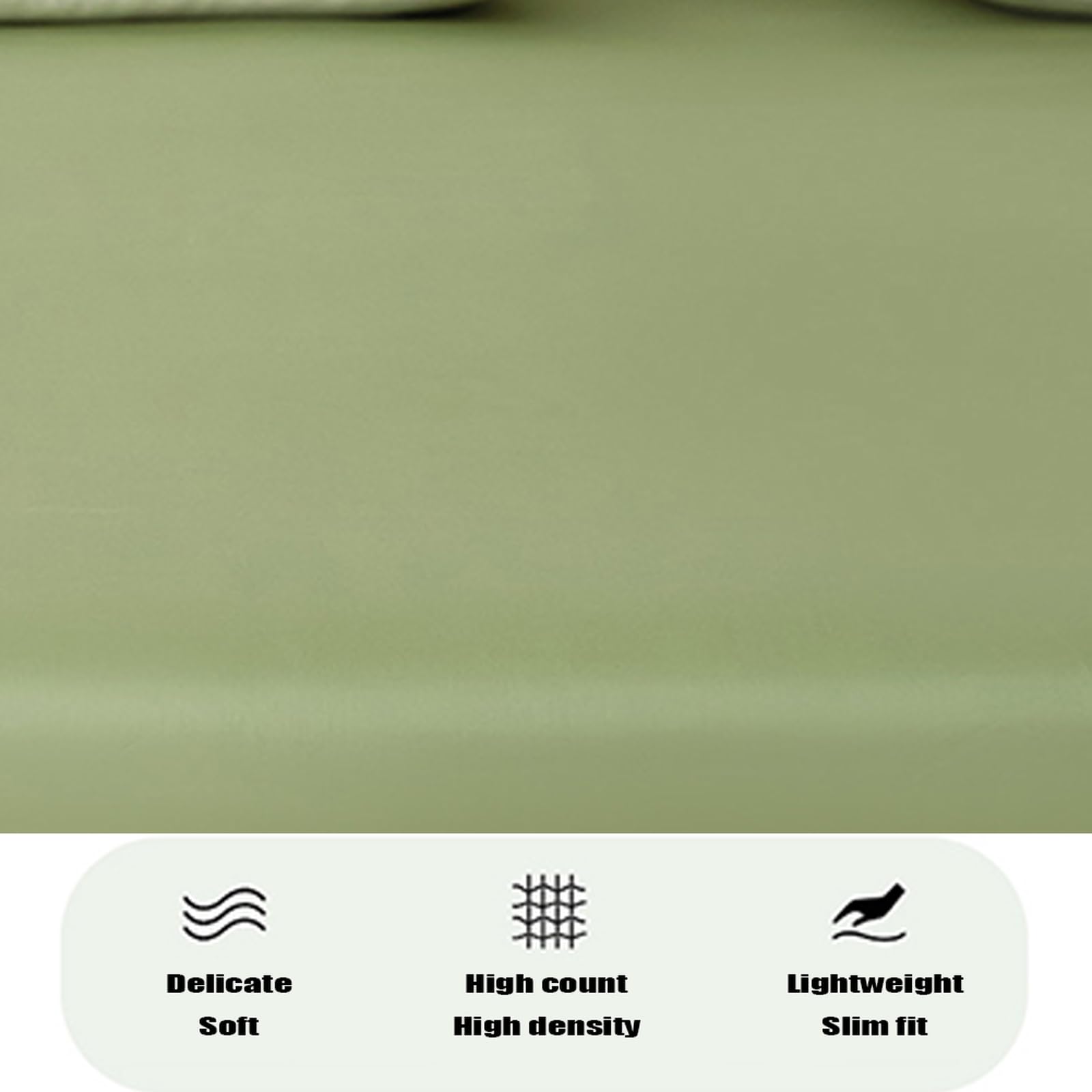 Drap Housse 90 x 190 + 20 cm 100% Coton Protege Matelas Kaki foncé