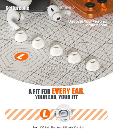 Image of 5 Pairs Replacement Ear Tips for AirPods Pro 3 (Large)