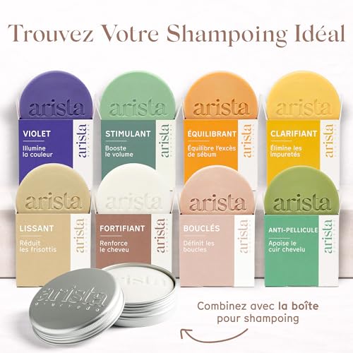 Arista Shampoing Solide Cheveux Bouclés | Huile d'Amande Douce, Beurre de Karité & Poudre de Reetha | Shampoing Sans Sulfate et Hydratant | Anti Frisottis – vue 9