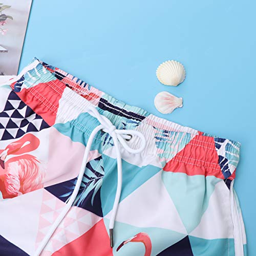 Shorts De Praia Para Mulheres Flamingo Curto Short De Praia Short De Verão Mulheres Curtas Short Imp
