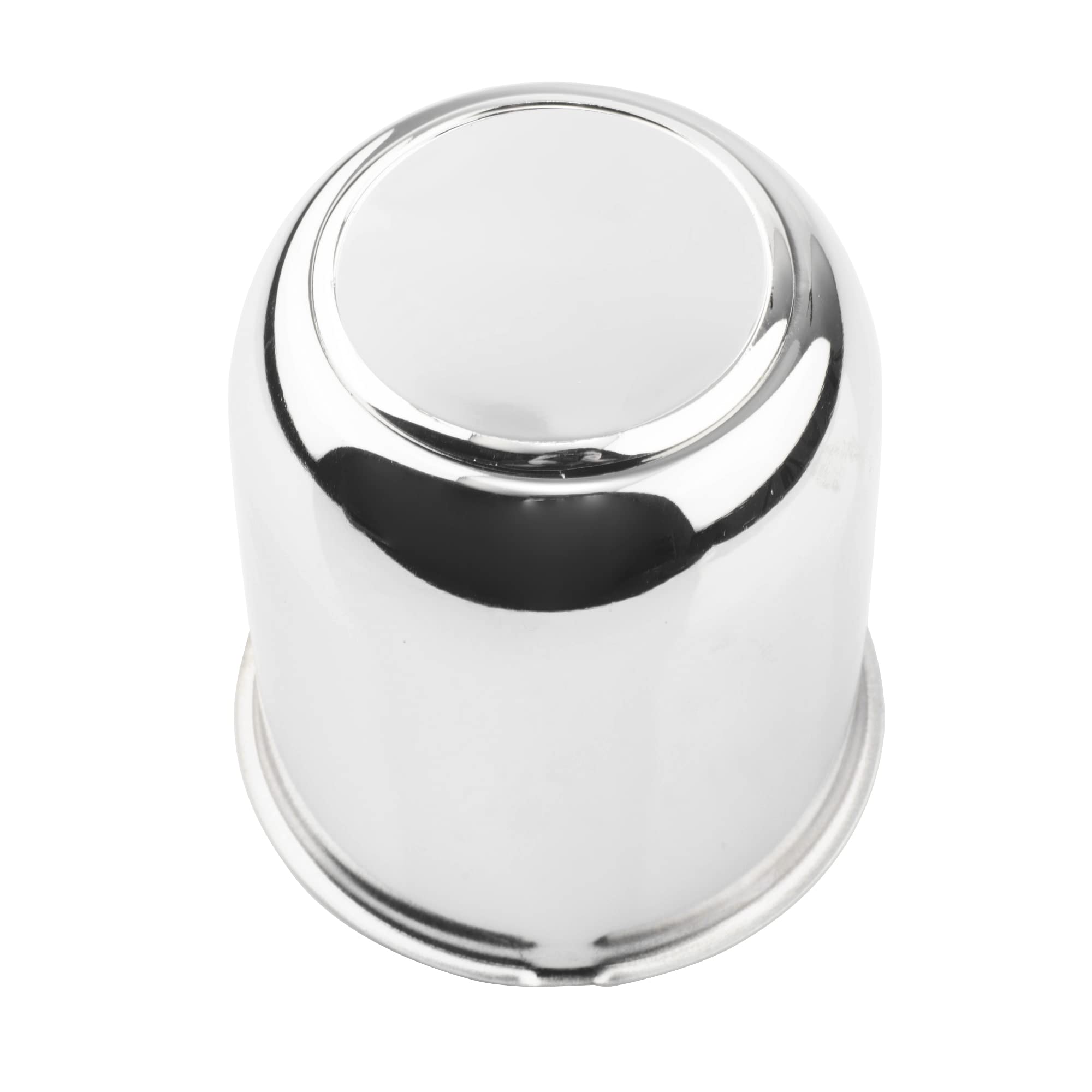 RTRHINOTUNING 1PC Push Through Wheel Center Caps 3.19inch Chrome Silver for Truck Wheels Rim Trailer