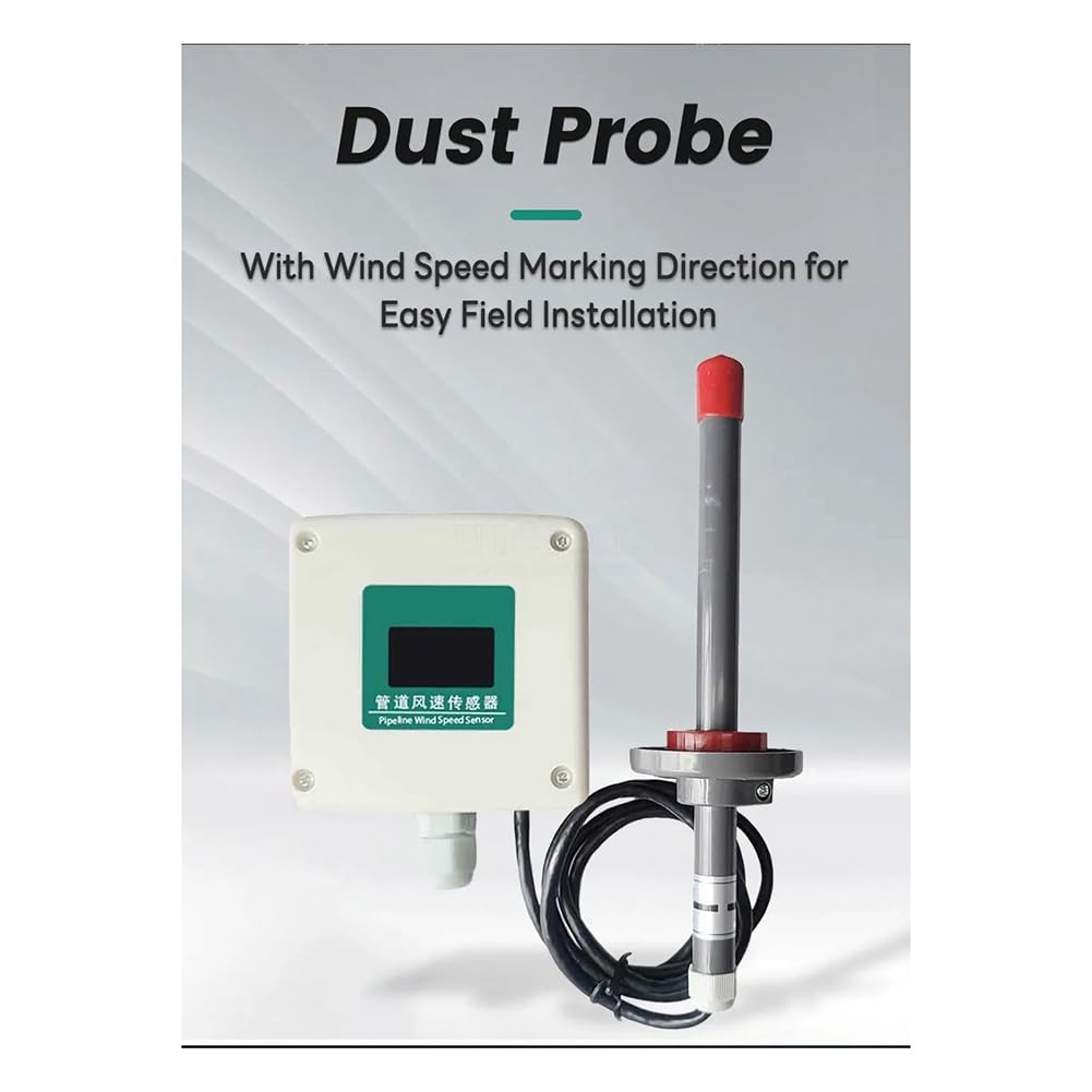 0-30M/S TuberíAs Sensor de Velocidad del Viento 0-10V Transmisores Detectores de MedicióN de Volumen de Velocidad del Aire de PlomeríA de Alta PrecisióN