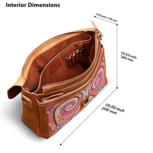 Top Grain Leather Zion Messenger Bag, Laptop Bag, Travel Bag for Work, Office, School3