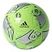 adidas Performance Euro 16 Glider Soccer Ball, Solar Green/Silver Metallic/Dark Grey, Size 3