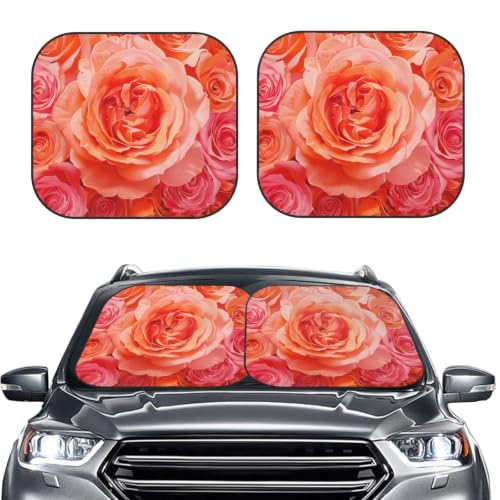 Pare-soleil voiture rose brillant pliable pour garder votre habitacle frais en été