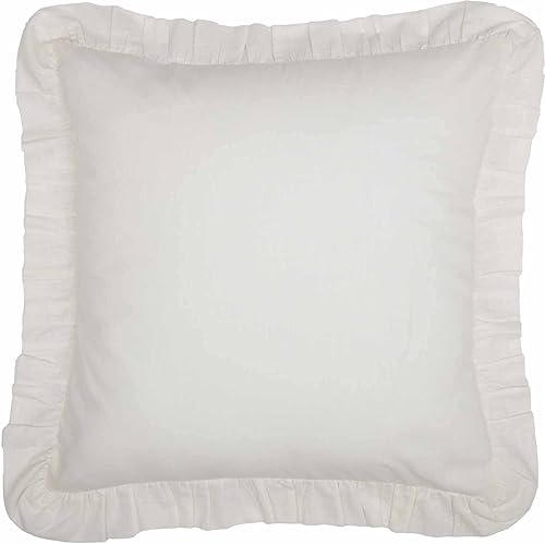Miniatura 3 de Piper Classics Elizabeth - Juego de 2 fundas de almohada con volantes, tamaño King, color blanco suave envejecido, suave y drapeado, decoración de