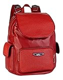 Poche zippée arrière Kipling City Pack S KP Sac à Dos Loisir, 45 cm, Hot Red Perfo