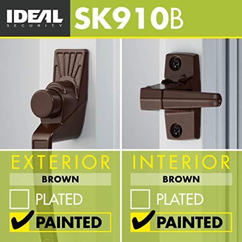 Ideal Security Model 910 Classic Push Button Handle with Latch for Storm Door and Screen Door, Brown by Ideal Security - Image 3