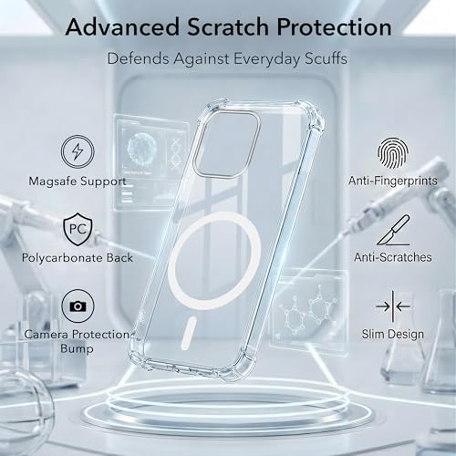 Image of Jkobi Shockproof Crystal-Clear Back Cover for Oppo A6X | Oppo A6S (Magsafe Wireless Support | Drop & Camera Protection | Hard Polycarbonate)