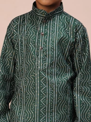 Image of Pro-Ethic Style Developer Kids Boys Kurta Pyjama Set, Festive, Ethnic Wear Set, Cotton, Striped Print (S-295)