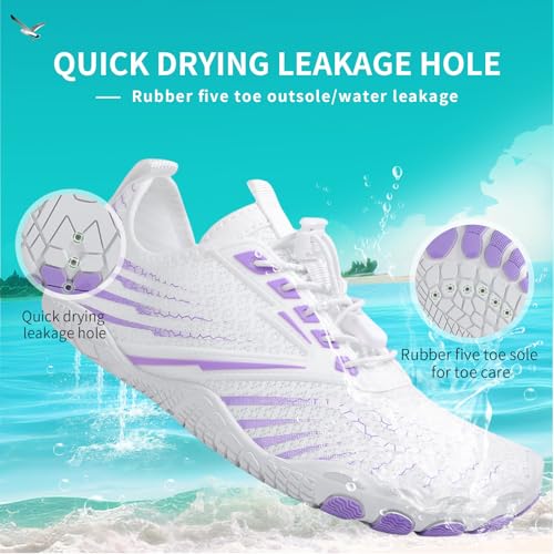 Hike Barefoot Shoes for Women Men, New Barefoot Footwear, Non-Slip Water Shoes,Breathable Non-Slip Footwear Wide Toe4
