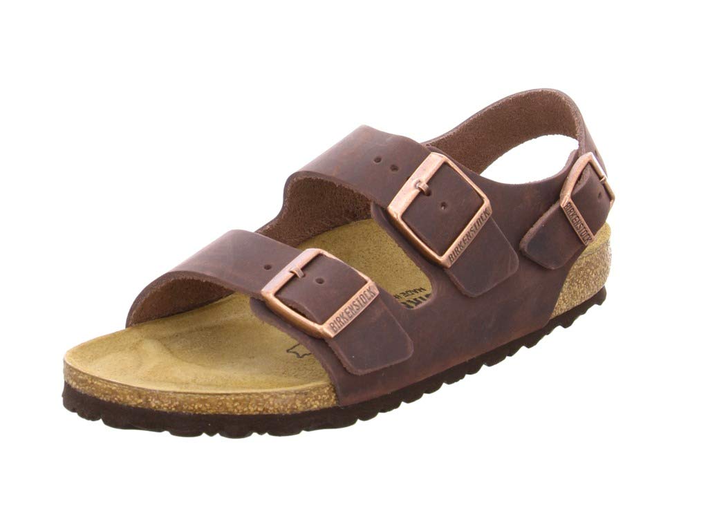 Birkenstock MILANO Greased leather, Men's Sandals, Habana Leather, 7 UK (40 EU)