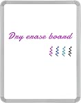 VUSIGN Petit tableau blanc à sec, 14'' x 11'', Mini Tableau blanc avec marqueurs pour réfrigérateur, mur, serrure, rose