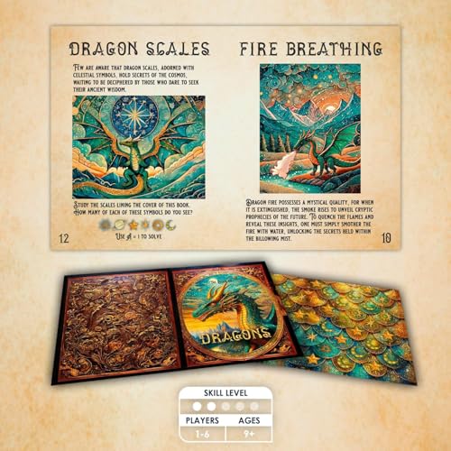 Stadtkrimis Exit Escape Stadtführung Talking Tables Entkomme aus dem Zauberschloss, Rette den Drachen, Escape Room Spiel, Knacke das Fall Puzzle, Hinweise, QR-Codes Familienspiele für Kinder Denksportaufgaben, Ab 9 Jahren, 1–6 Spieler