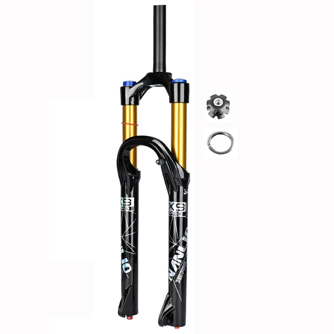Amazon.co.jp: マウンテンバイクエアサスペンションフロントフォーク26