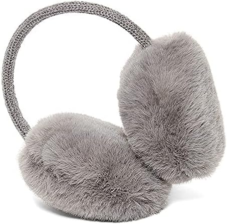 Winter Warm Knitted Earmuffs Ear Warmers Muffs Women Men Ear flap Cover (Gray), One Size Fit All