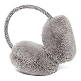 Winter Warm Knitted Earmuffs Ear Warmers Muffs Women Men Ear flap Cover (Gray), One Size Fit All