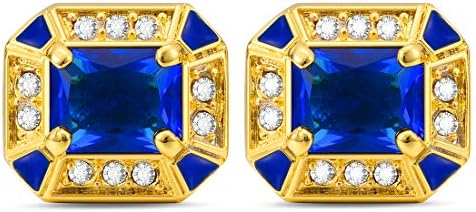 Cat Eye Jewels Men Cufflinks Cubic Zirconia Crystal Round for Luxurious Tuxedo Formal Shirts Wedding Business Gift for…