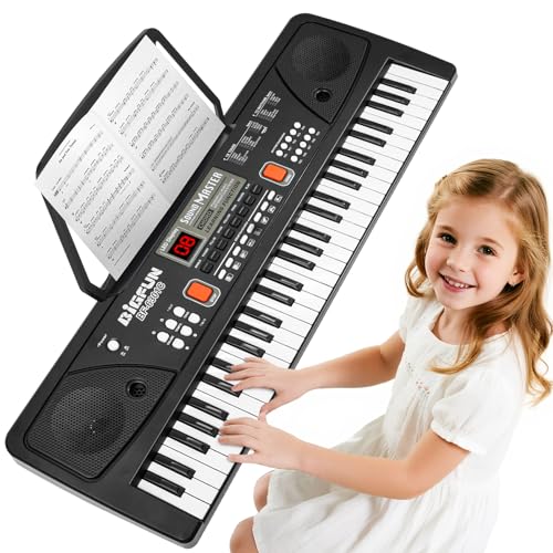 61-Key Kids Piano Keyboard for Beginners - Rechargeable...