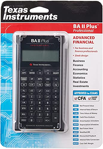 Calculadora financeira profissional BA II Plus (embalagem com suporte)