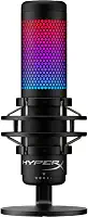 Microfone Condensador HyperX QuadCast S – RGB Personalizável, Toque para Silenciar, Antivibração, Filtro Pop, 4 Padrões Polares, USB, para Streaming e Criação de Conteúdo, Preto (4P5P7AA)