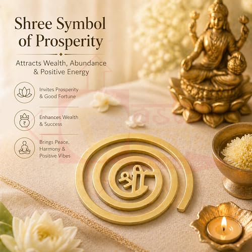 Image of Shree Brass Helix for Vastu | 4 Inch | Pack of 3 | 1 Weight-160 Gram Approx | North West Vastu Remedy | Main Door Entrance | Bedroom | Toilet | Helix Vastu Dosh Remedies Products |