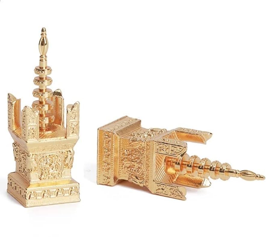 【修縁堂】密教法具 宝篋印塔 仏教美術 弘法大師 真鍮製vajra29cm 修縁堂】密教法具 宝篋印塔 仏教美術 弘法大師 真鍮製vajra29cm