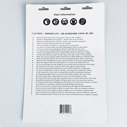 Renegade Blade 1 Blade 8"-20t - Renegade Hawk/Hybrid - Brush Specialty GS1 Barcode Shelf Hanging Blister Pack - Carbide Brush Cutter Weed Eater Blades, 203mm Diameter