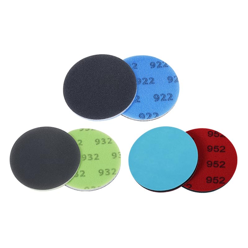 Uerglass Glass Repair Kit Grinding Polishing Abrasive Disc Mesh Net Sanding Pads Kit for Glass Scratch Removal 4 inch 3Pcs/Pack