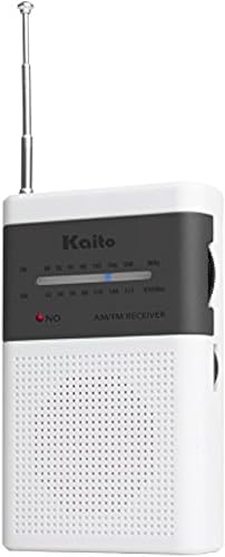 Kaito KA230 AM FM Radio portátil con gran recepción y diseño (blanco)