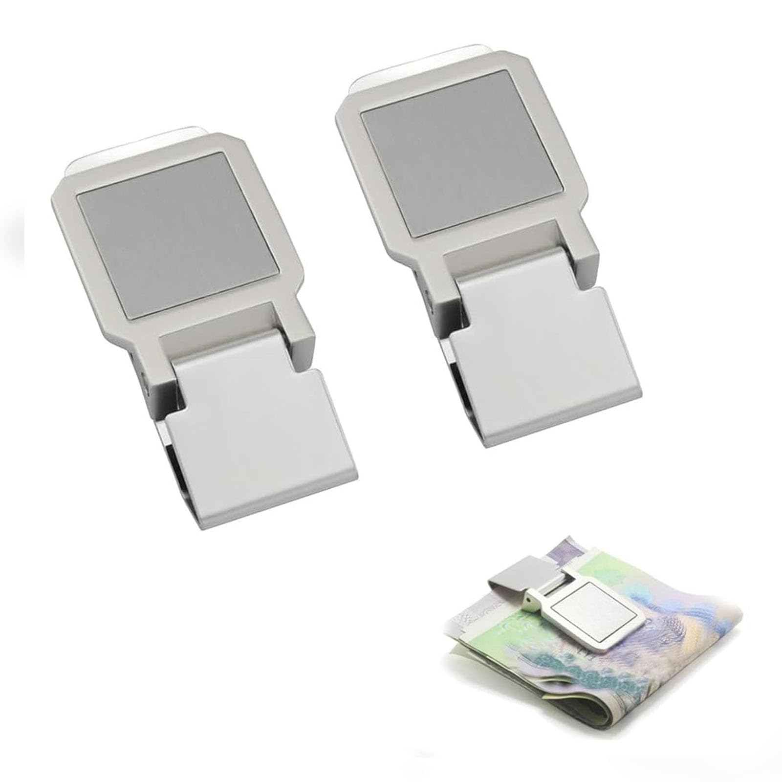 2PCS Money Clip Wallet and Card Holder, Secure Bill Organizer for Cash and Card Storage, Compact Design for Everyday Use and Travel, with Smooth Finish-image-25