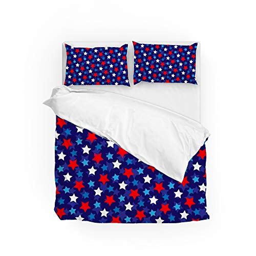 Parure de lit polyester facile d'entretien lit simple 3 pièces motif 1