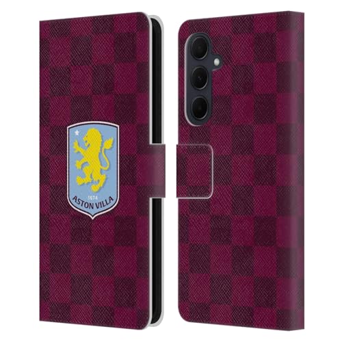 Étui en cuir Samsung Galaxy A35 5G Aston Villa FC finitions premium 2024