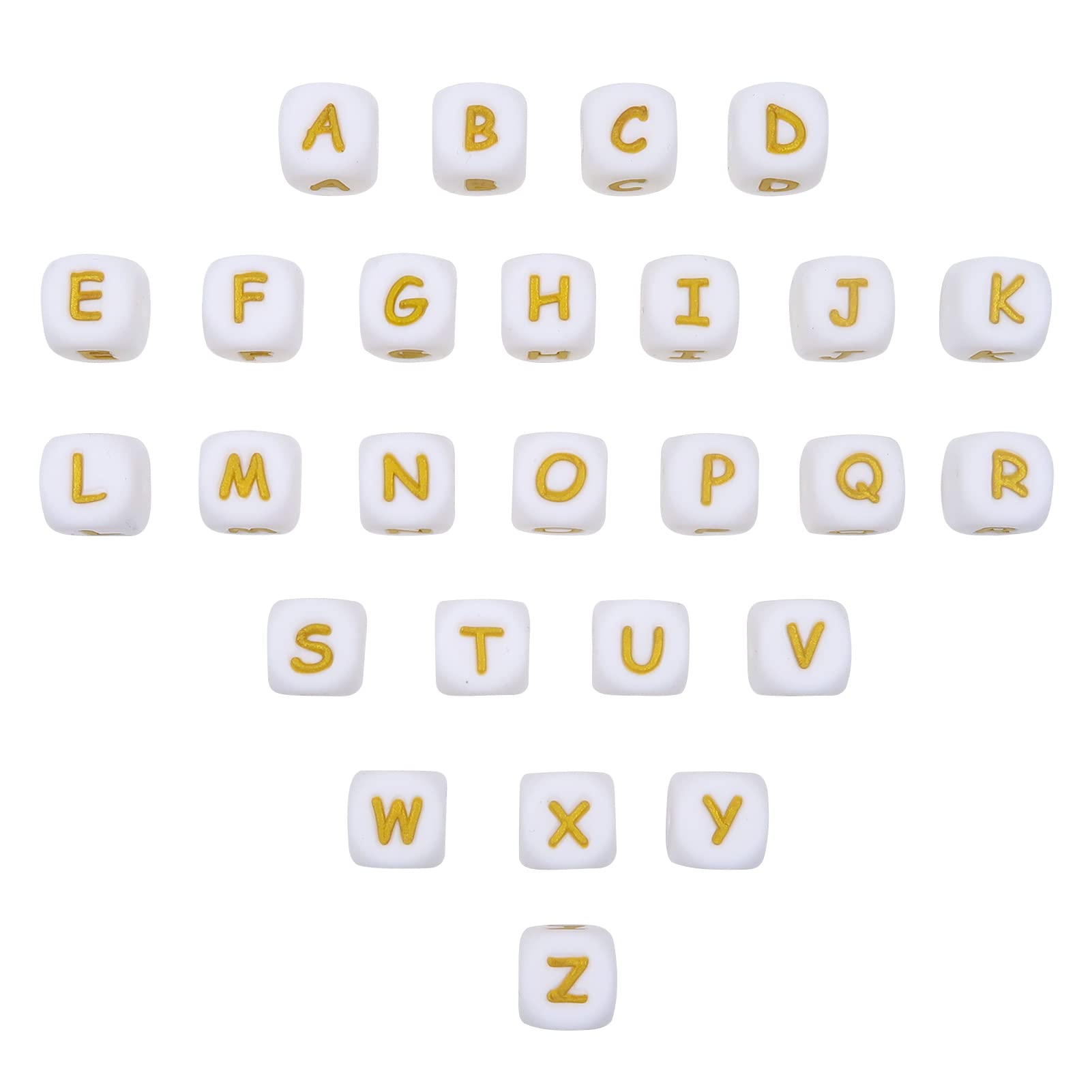 Perles en silicone alphabet Toaob pour fabriquer un cadeau personnalisé